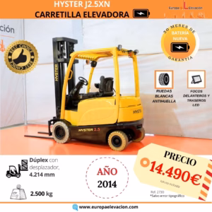 2730 HYSTER ELECTRICA 1 - EUROPA ELEVACION